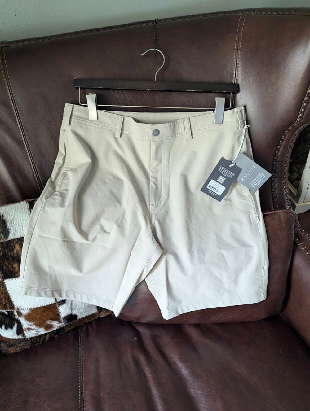 Mack Weldon Men's Radius Flex Shorts Nomad Heather XL